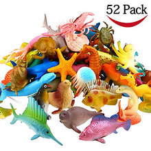 Load image into Gallery viewer, Toys Ocean Sea Animal, 52 Pack Assorted Mini Vinyl Plastic Animal Toy Set