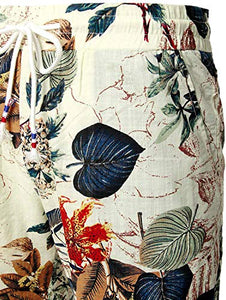 Fashion Floral Flat Front Hawaiian Shorts