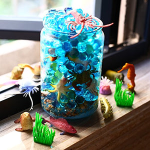 Toys Ocean Sea Animal, 52 Pack Assorted Mini Vinyl Plastic Animal Toy Set
