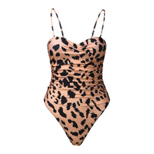 Load image into Gallery viewer, One-piece leopard print monokini