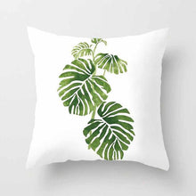 Load image into Gallery viewer, Vintage Flower Tropical Leaves Cushion Cover