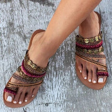 Load image into Gallery viewer, Gypsy Toe Ring Summer Sandals