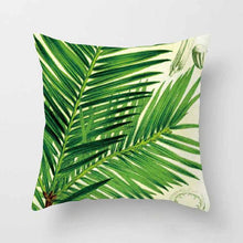 Load image into Gallery viewer, Vintage Flower Tropical Leaves Cushion Cover