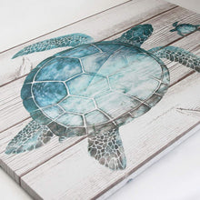 Load image into Gallery viewer, Green Sea Turtle Framed Print Ready to hang 16&#39;&#39;x24&#39;&#39;