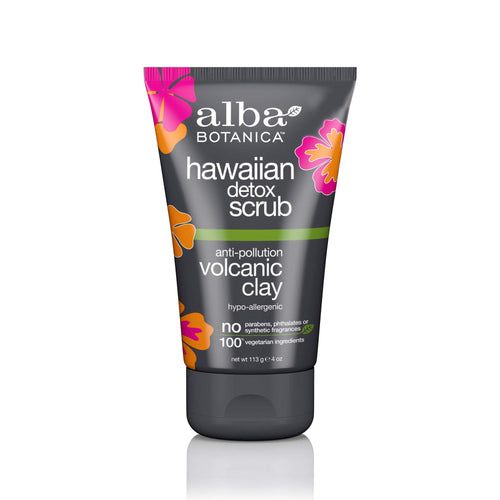 Alba Botanica Anti-Pollution Volcanic Clay Hawaiian Detox Scrub, 4 oz.