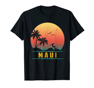 Maui Island Beach Vintage Retro T-Shirt - 70s Surf Tee
