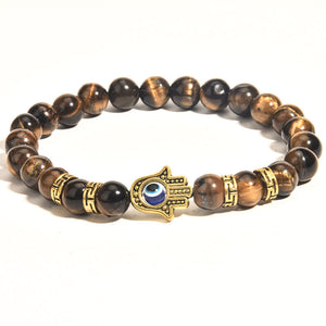 Tigers Eye Buddha Beads - Handmade Jewelry