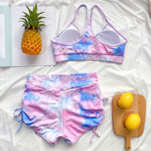 Load image into Gallery viewer, Tie-dye Two-Piece Shorts Suit