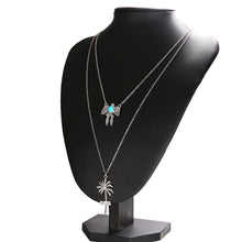 Load image into Gallery viewer, Hawaiian Turquoise multi-layer necklace