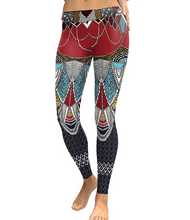 Load image into Gallery viewer, Mermaid Tribal Yoga Leggings
