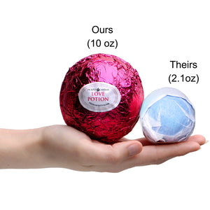 Romantic gift for Her. Bath Bomb with Ring Inside Love Potion Extra Large 10 oz. Made in USA (Surprise)