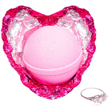 Load image into Gallery viewer, Romantic gift for Her. Bath Bomb with Ring Inside Love Potion Extra Large 10 oz. Made in USA (Surprise)
