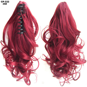 Synthetic Long Wave Ponytail Clip In Hair Extensions