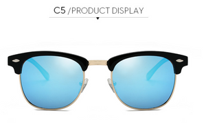 Classic Semi Rimless Designer Sunglasses for Men