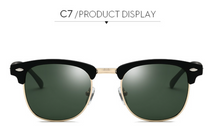 Load image into Gallery viewer, Classic Semi Rimless Designer Sunglasses for Men