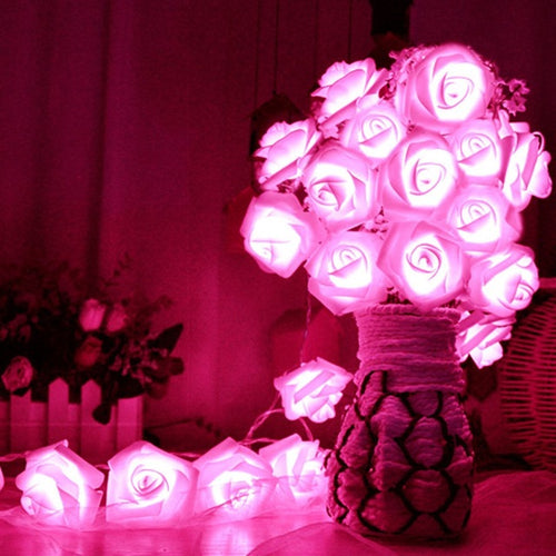 Fashion Romantic 20 LED Rose Flower Shape Fairy
