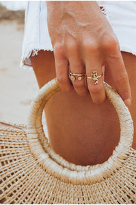 Island Vibes 18k Gold Plated Ring Set