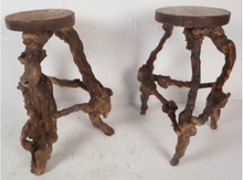 Load image into Gallery viewer, Vintage Tiki Bar with Driftwood Stools