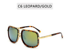 Load image into Gallery viewer, Retro Designer Big Frame Square Metal Sunglasses for Men
