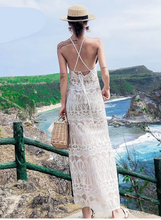 Load image into Gallery viewer, Elegant Backless Lace Sundress