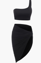 Load image into Gallery viewer, Sleek and Sexy One Shoulder Top &amp; Split Skirt