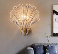 Load image into Gallery viewer, Art Deco Sea Shell Wall Sconce