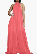Load image into Gallery viewer, Chiffon Halter Wide Leg Jumpsuit