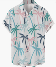 Load image into Gallery viewer, Mens Hawaiian Style Bowling Shirt (up to 3XL)