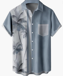 Mens Hawaiian Style Bowling Shirt (up to 3XL)