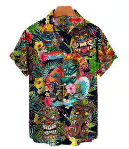 Tropical Tiki Hawaiian Print Shirts (up to 5XL)