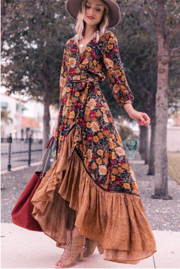 boho.chic dress Split Boho Chic Dress