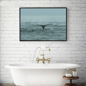Sea Animal Whale Print Ocean Wall Art Decor