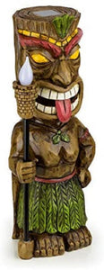 Laughing Tiki with Solar Torch