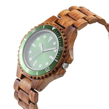 Load image into Gallery viewer, Mens Solid Wood Set Business Quartz Watch