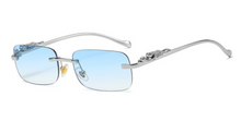 Load image into Gallery viewer, Vintage Rimless Rectangle Sun Glasses