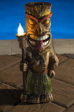 Load image into Gallery viewer, Laughing Tiki with Solar Torch