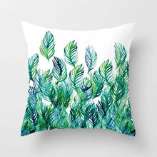 Load image into Gallery viewer, Vintage Flower Tropical Leaves Cushion Cover