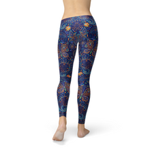 Load image into Gallery viewer, Womens Leggings Paisley Butterfly Print