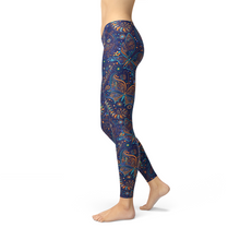 Load image into Gallery viewer, Womens Leggings Paisley Butterfly Print