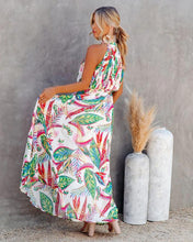 Load image into Gallery viewer, Sling Tropical Print Boho Maxi Dress