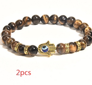 Tigers Eye Buddha Beads - Handmade Jewelry