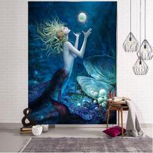 Load image into Gallery viewer, Mermaid Series Digital Printing Tapestry Painting