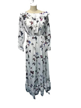 Load image into Gallery viewer, Womens Butterfly Print Two Piece Boho Dress