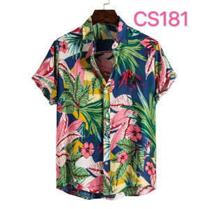 Tropical Hawaiian Print Casual Shirt