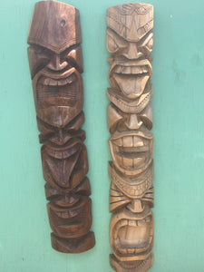 Original Hand Carved Tikis and Woodwork