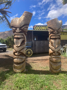 Original Hand Carved Tikis and Woodwork