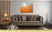 Load image into Gallery viewer, Gallery Wrapped Canvas, Footprints On Sandy Beach