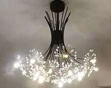Load image into Gallery viewer, Floral Crystal Chandelier