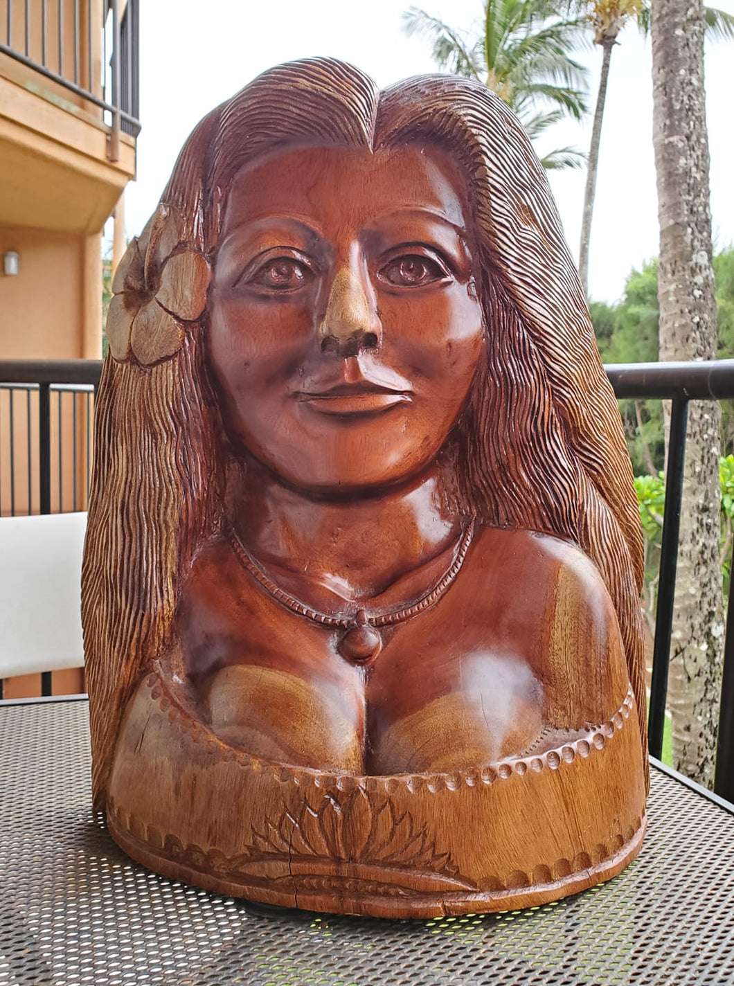 Koa Wood Original Bust of Wahine