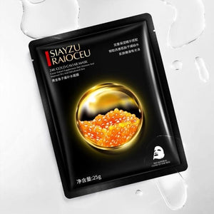 Gold Caviar Hydrating Facial Mask Collagen Face Mask Moisturizing Hydrating Sheet Mask Korean Nourish Skin Care